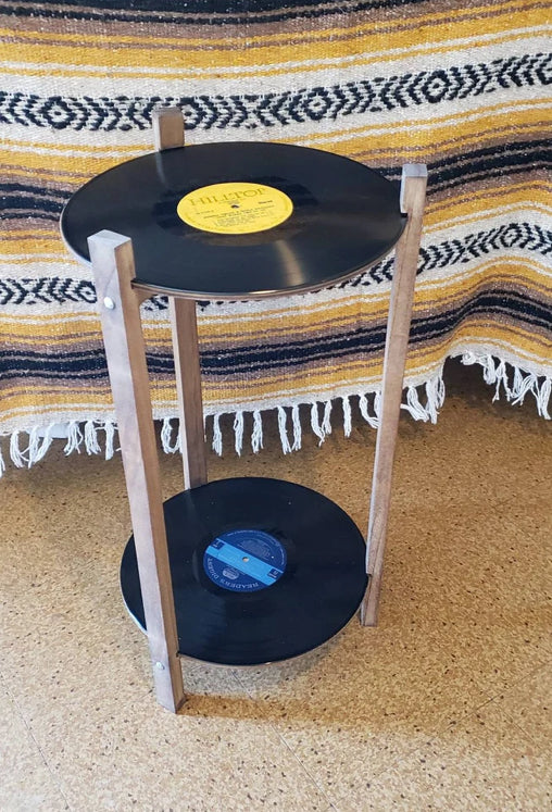 Vinyl record side table