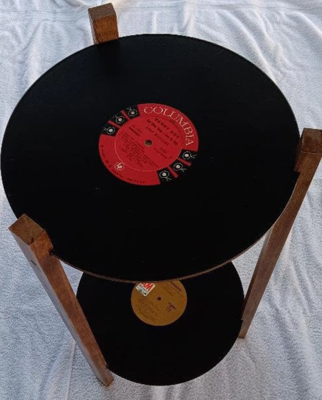 Vinyl record side table